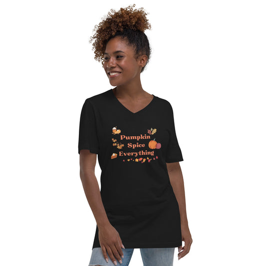 Pumpkin Spice Everything | Unisex Short Sleeve V-Neck