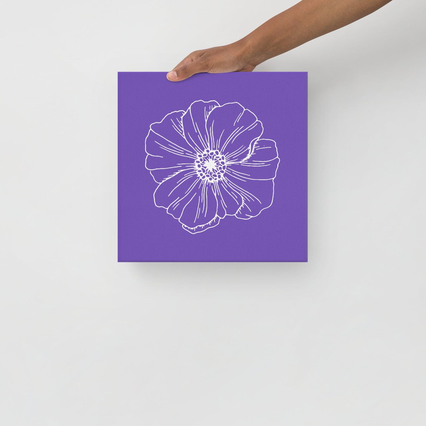 Purple w/Flower | Thin Canvas