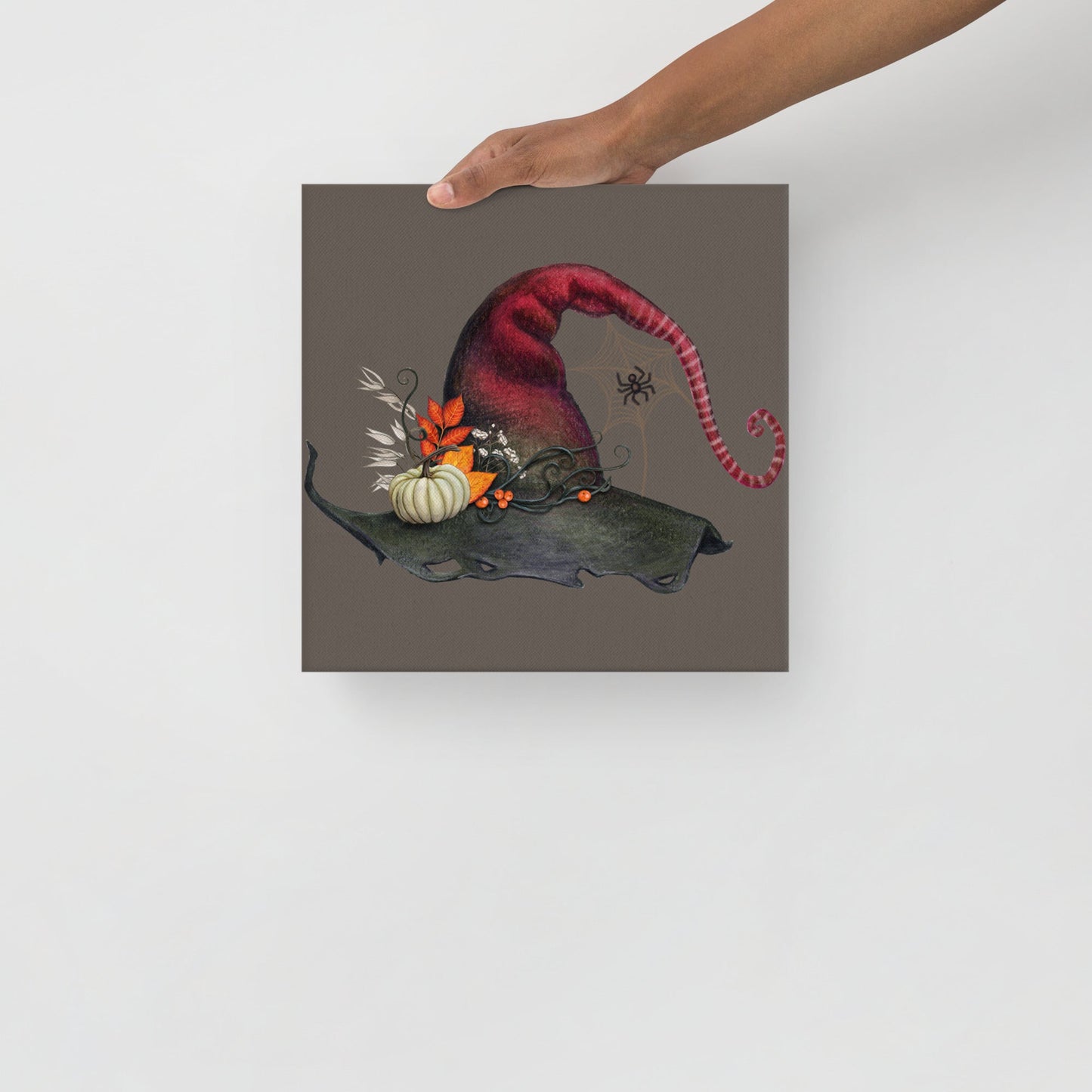 Red Witch Hat | Thin canvas