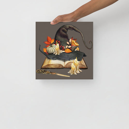 Spell Book and Witch Hat | Thin canvas