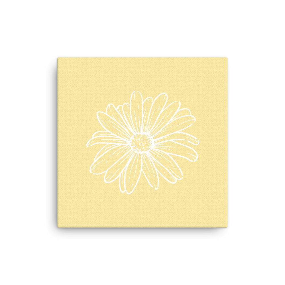 Yellow w/ Flower | Thin canvas