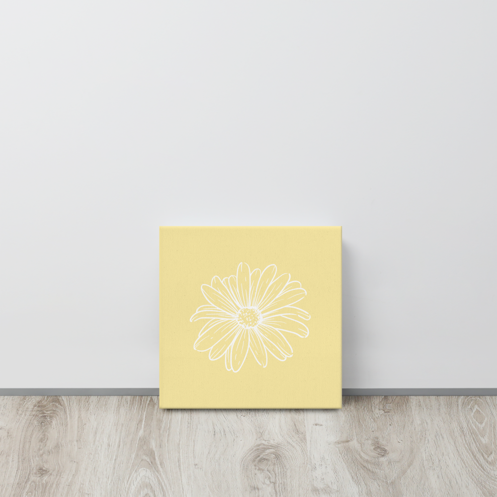 Yellow w/ Flower | Thin canvas