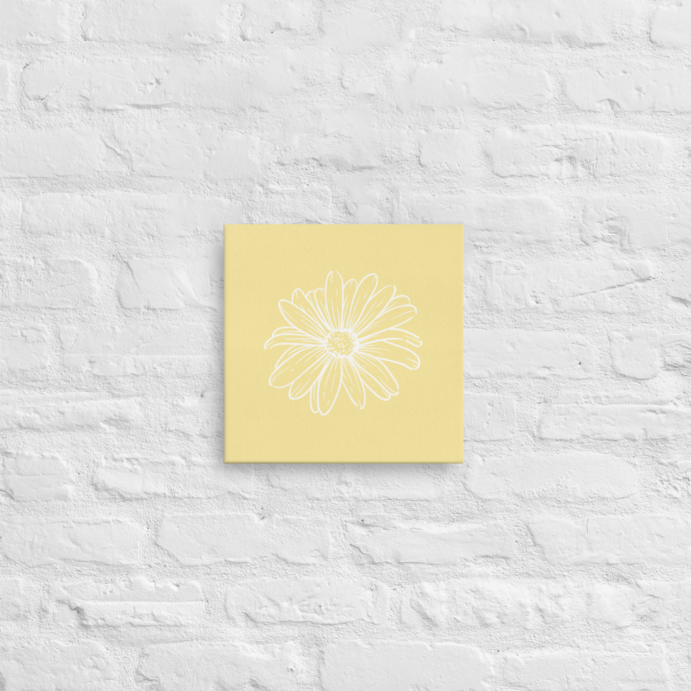 Yellow w/ Flower | Thin canvas