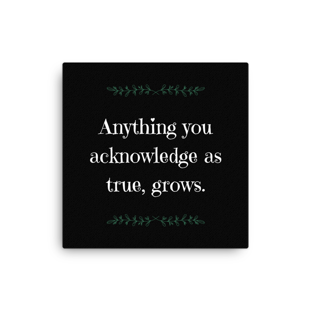 Anything you Acknowledge | Thin Canvas