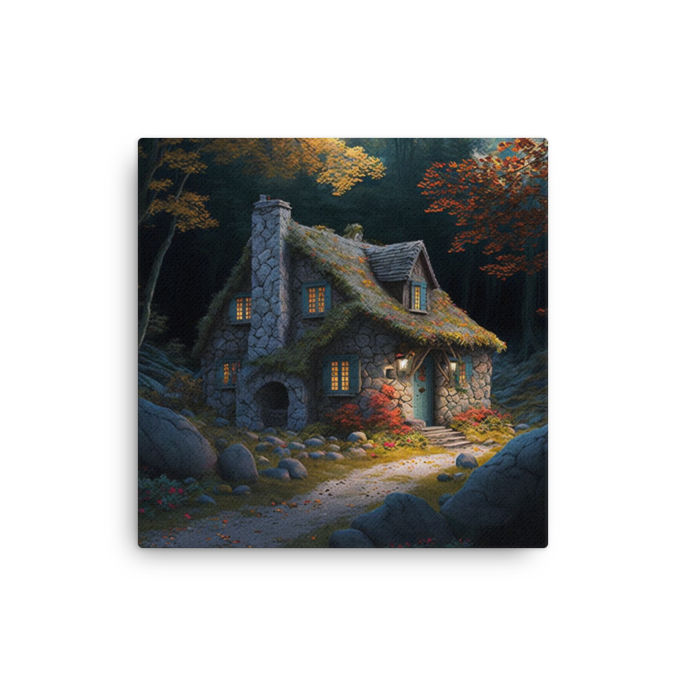 Cottage In The Woods | Thin canvas