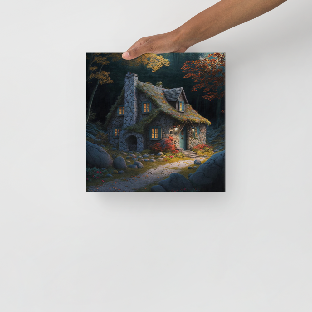 Cottage In The Woods | Thin canvas