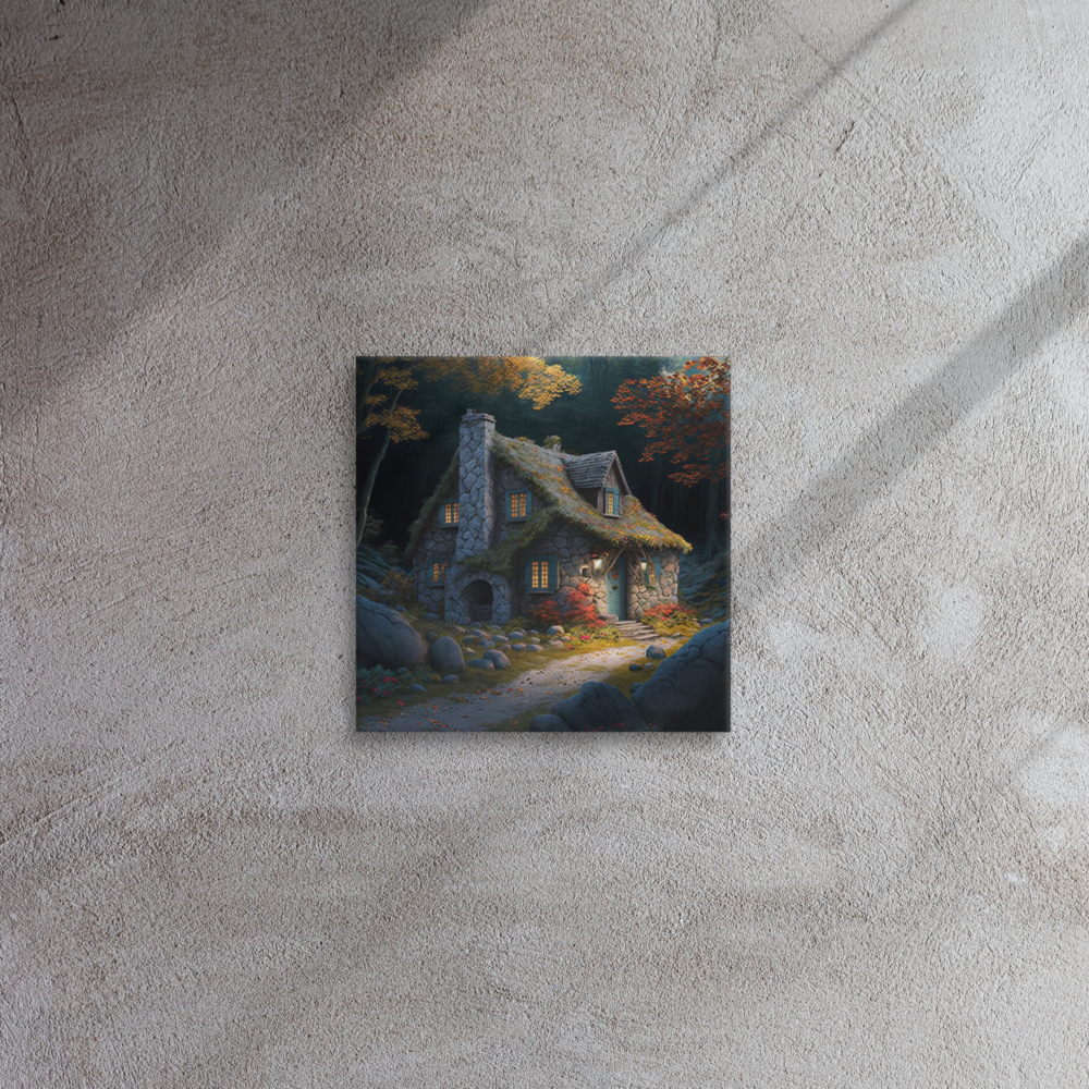 Cottage In The Woods | Thin canvas