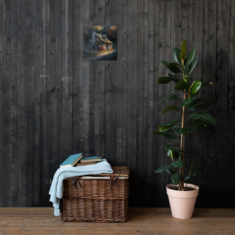 Cottage In The Woods | Thin canvas