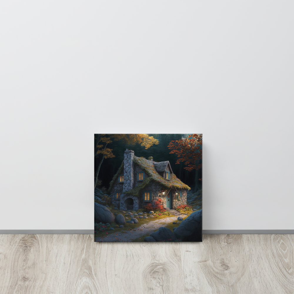 Cottage In The Woods | Thin canvas