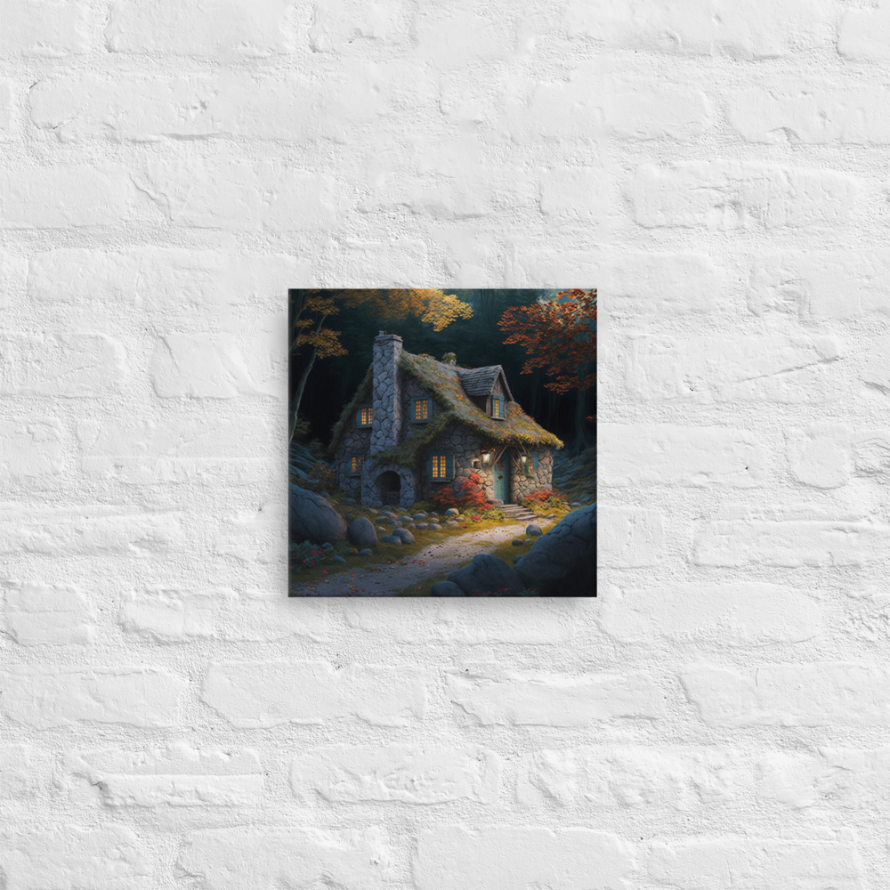 Cottage In The Woods | Thin canvas