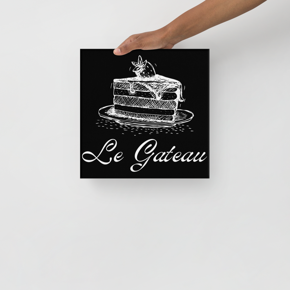 Cake in French | Thin canvas