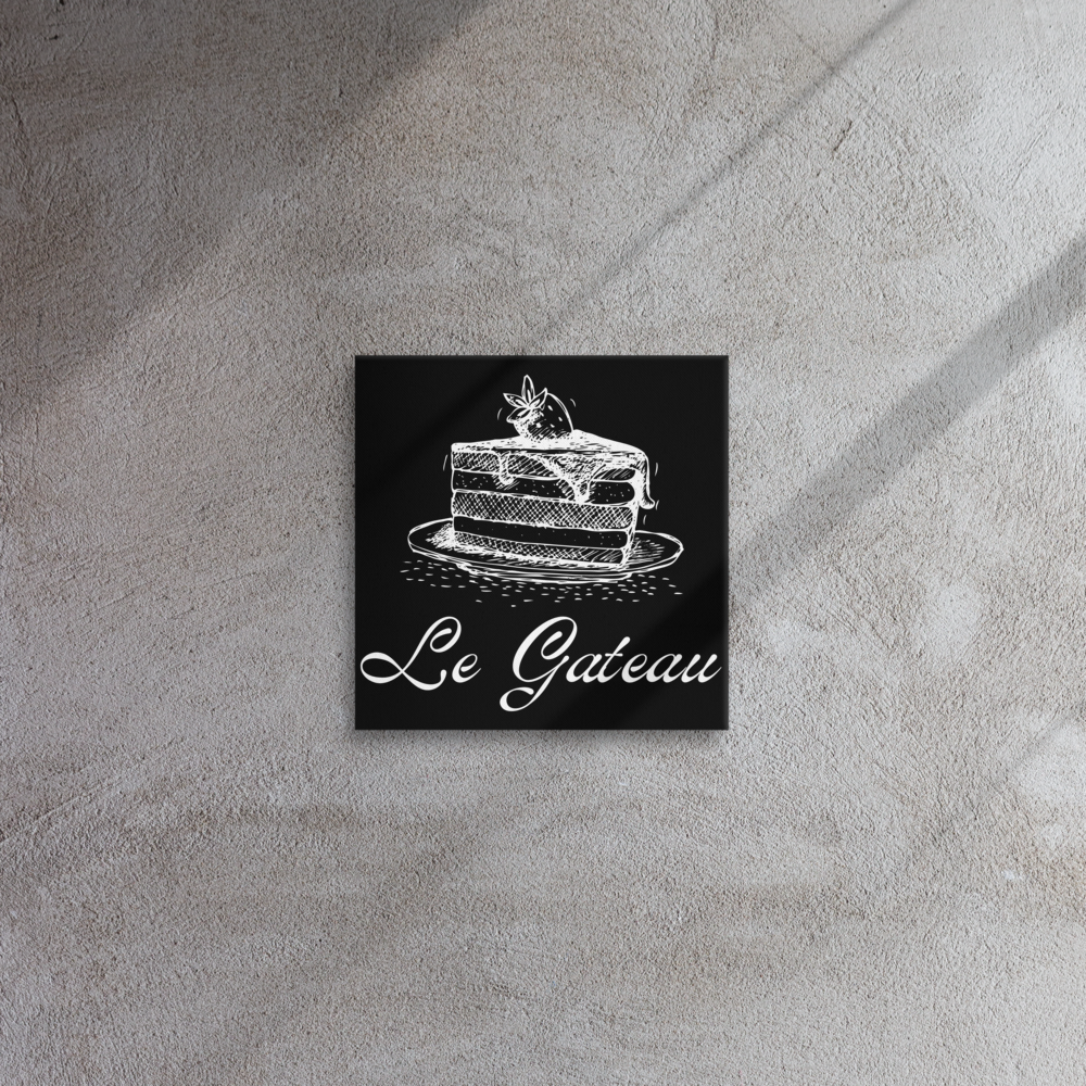 Cake in French | Thin canvas