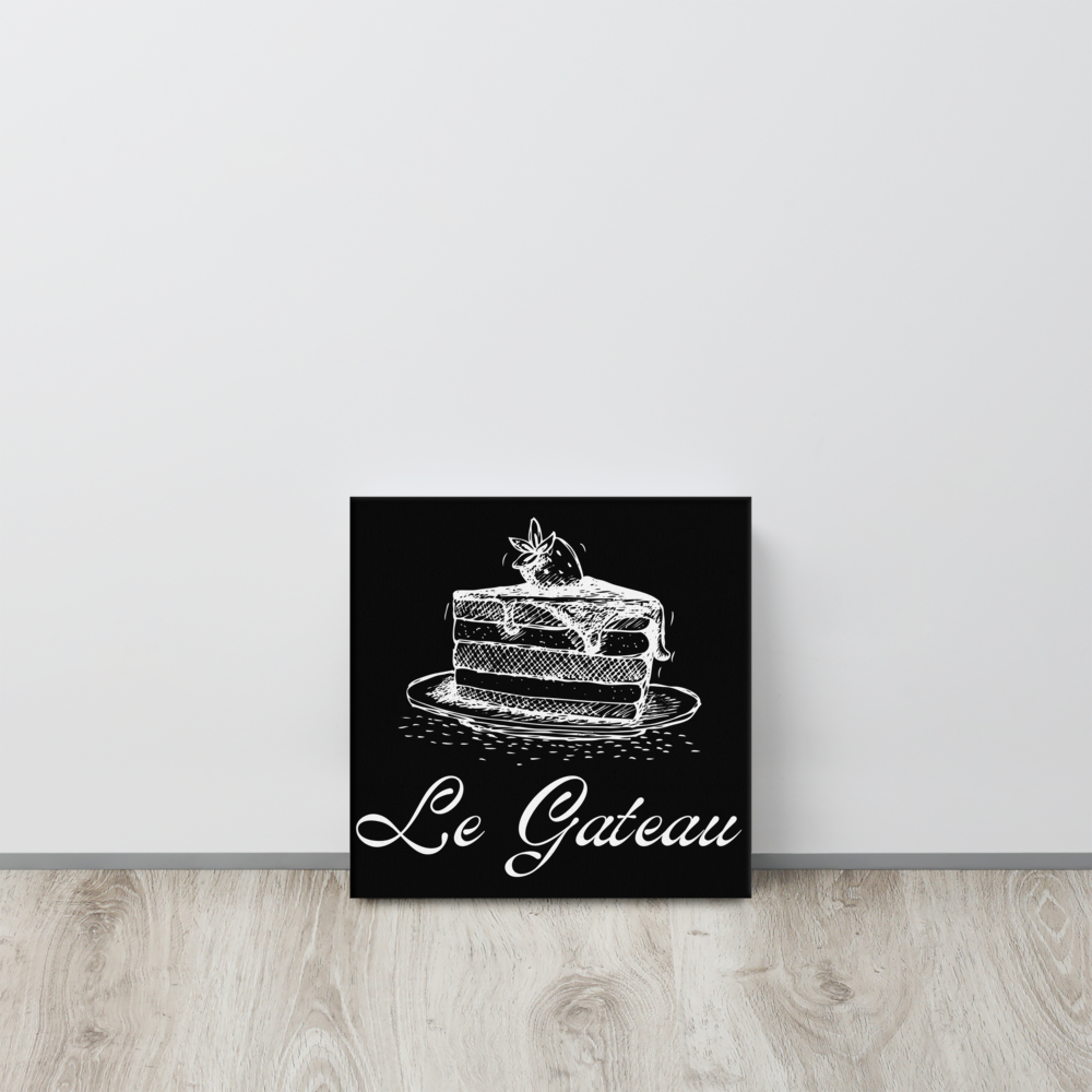 Cake in French | Thin canvas