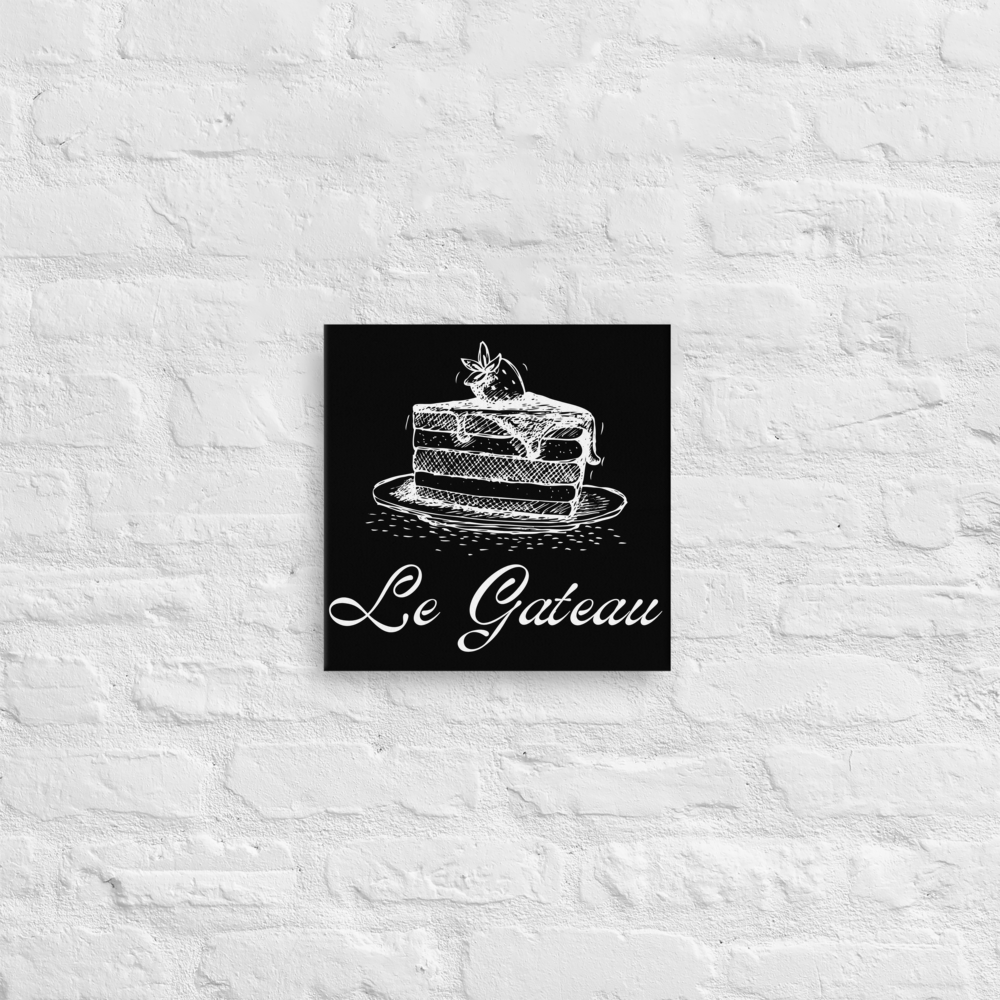 Cake in French | Thin canvas