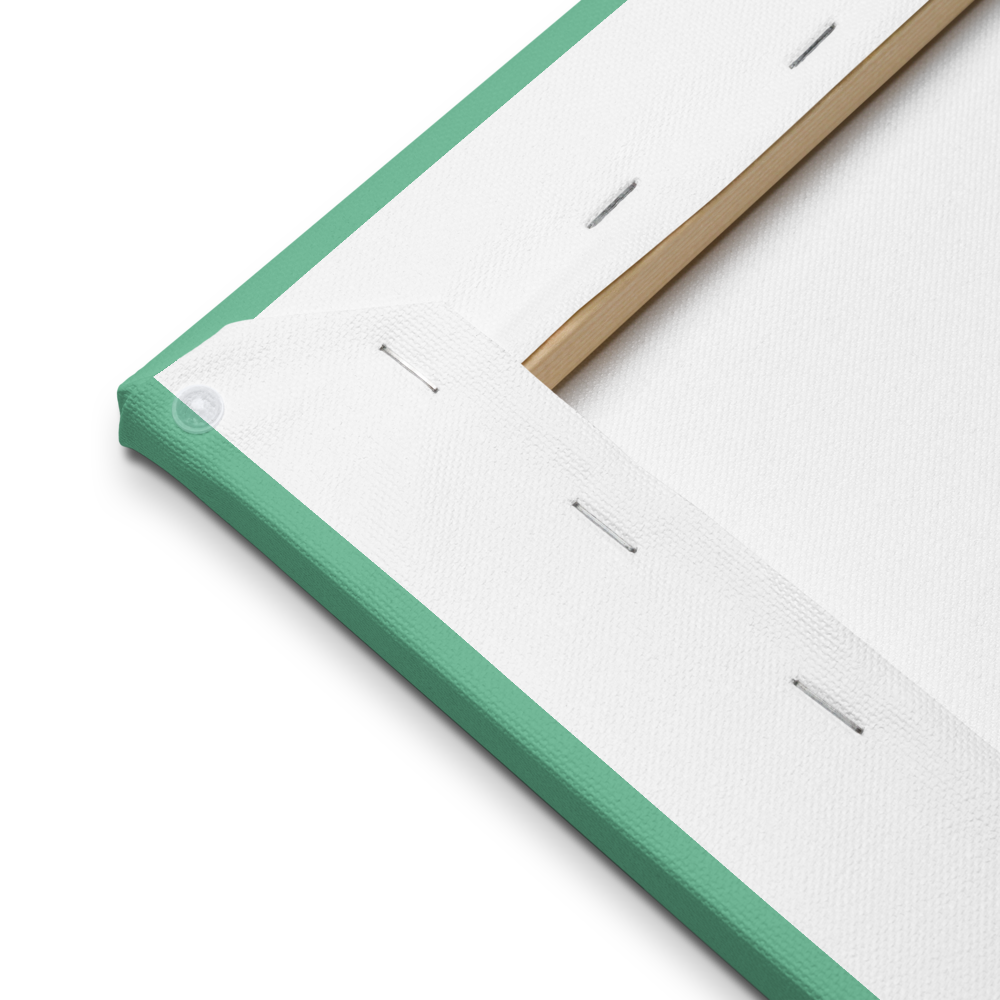 Green w/Flower | Thin Canvas