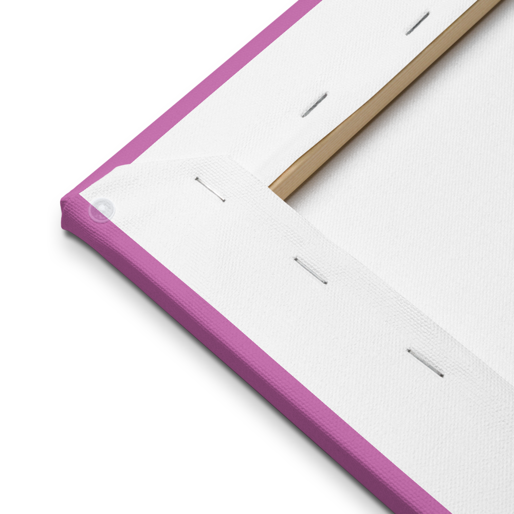 Pink w/ Flower | Thin Canvas