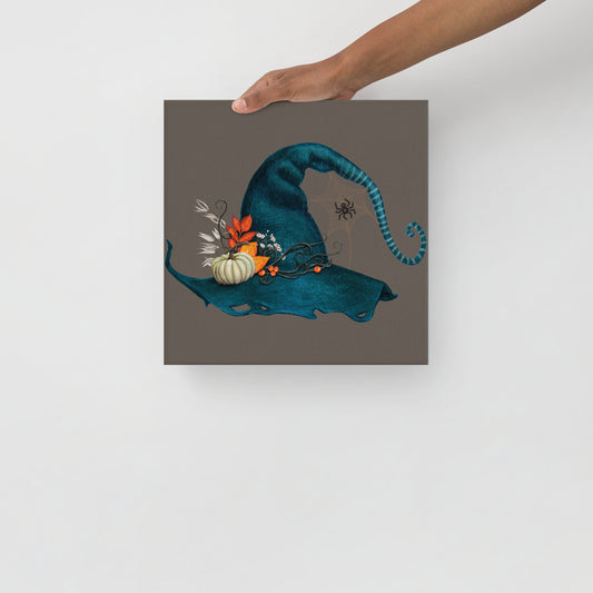 Turquoise Witch Hat | Thin canvas