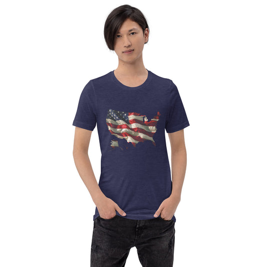 USA Flag Map | Unisex t-shirt