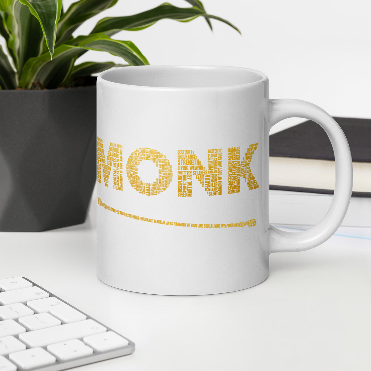 Monk | 20oz White glossy mug