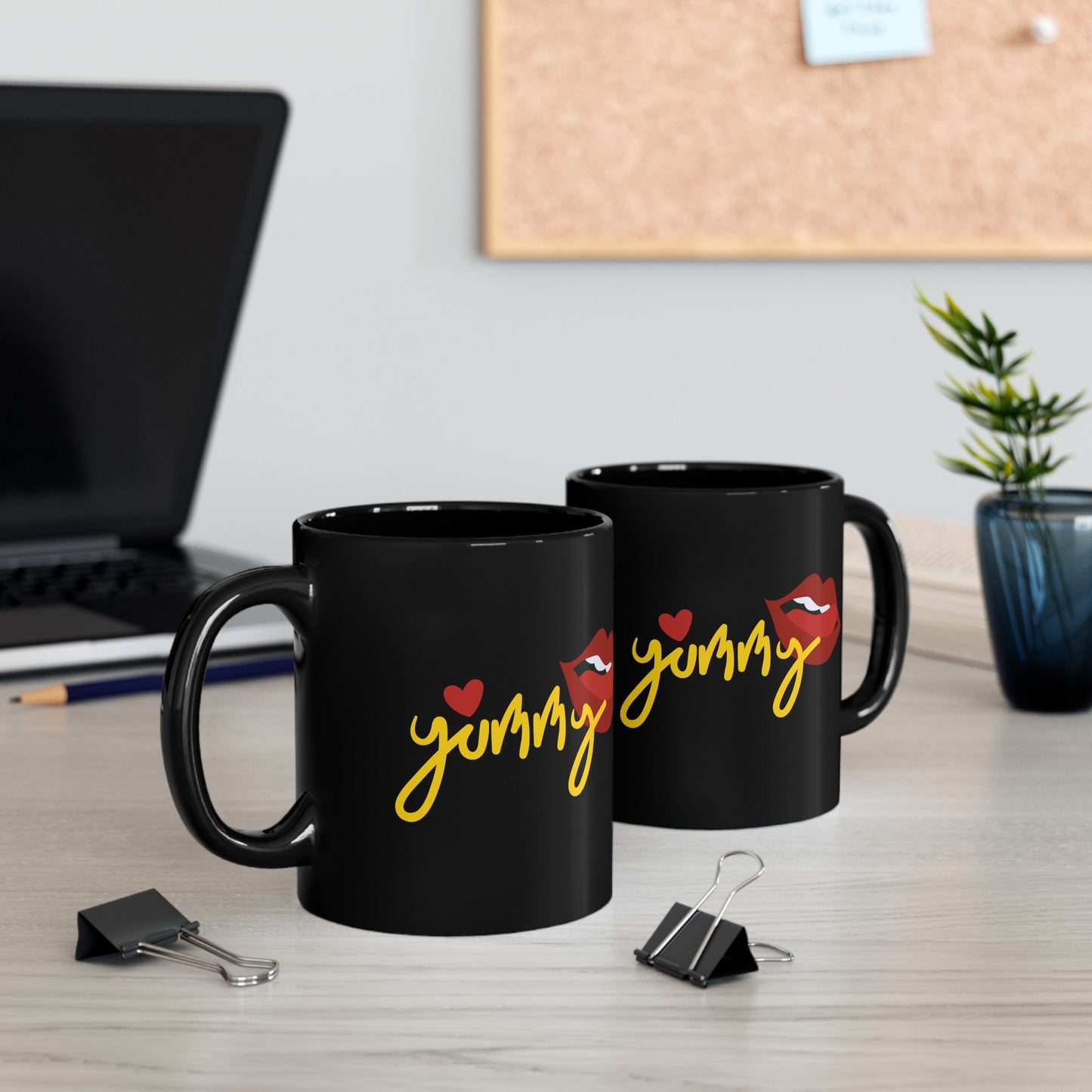 Yummy | 11 oz Black Mug