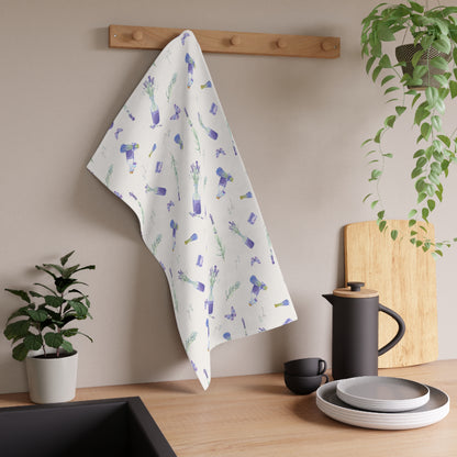 Lavender Fun 2 Tea Towel
