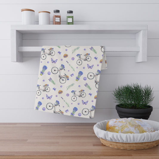 Lavender Fun 1 Tea Towel