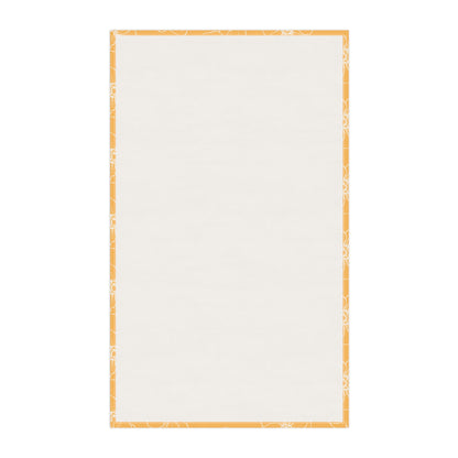Light Orange w/ Flowers Tea Towel
