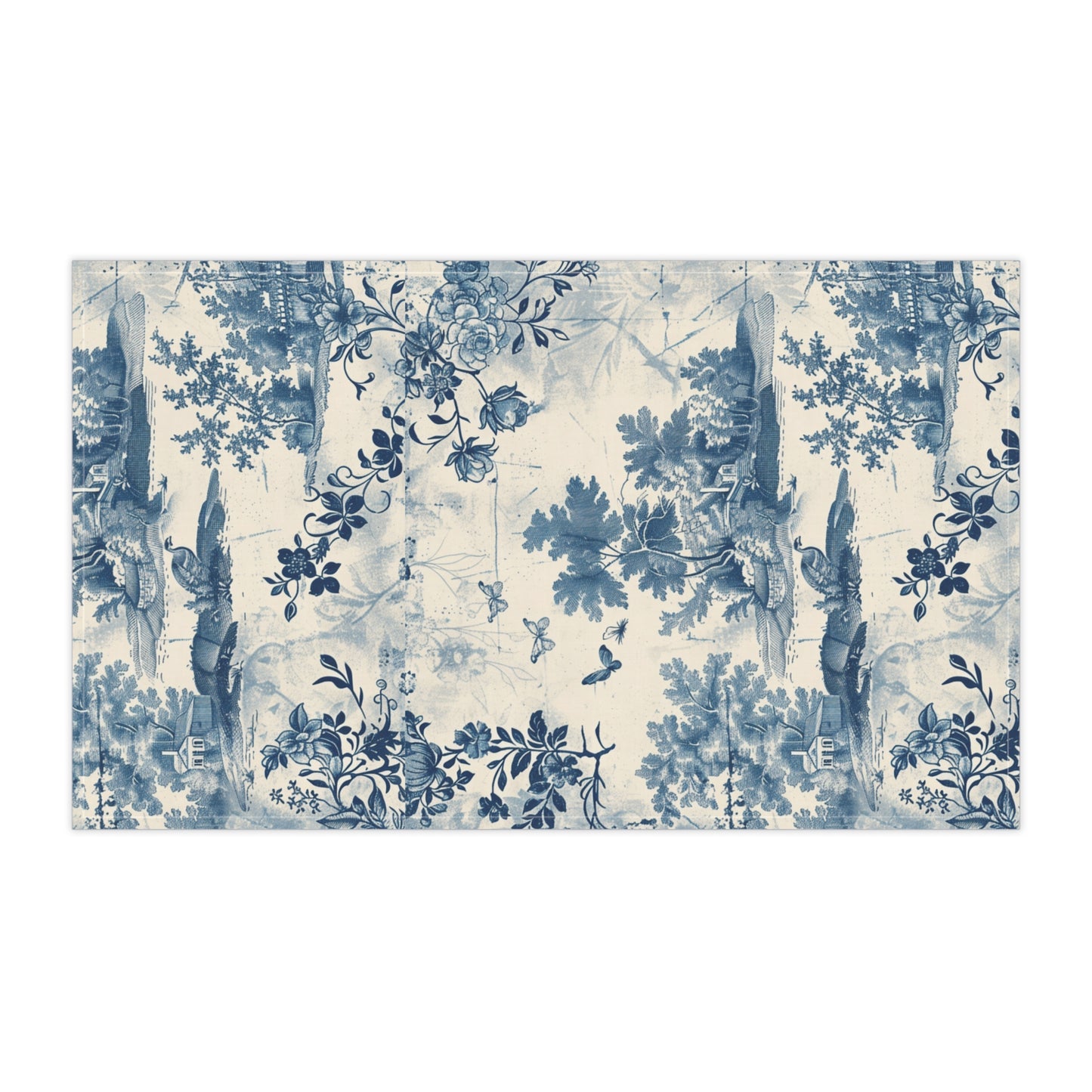 French Toile (Garden) Tea Towel (cotton twill)