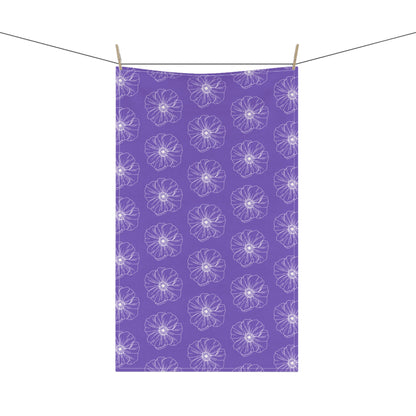Purple w/ Flowers Tea Towel