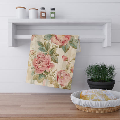 Vintage French Wall Paper 13 Tea Towel