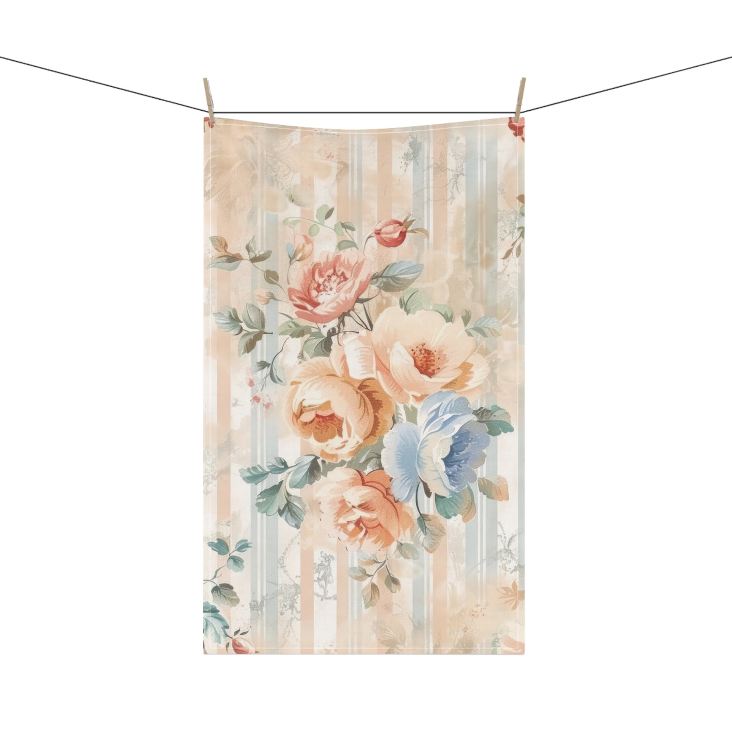 Vintage French Wall Paper 19 Tea Towel