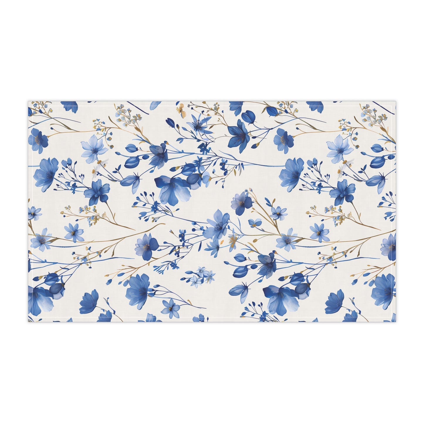 Blue Floral French Cottagecour 5 Tea Towel