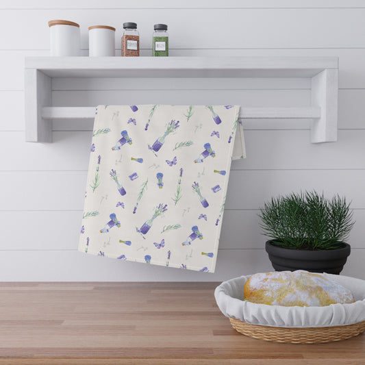Lavender Fun 2 Tea Towel