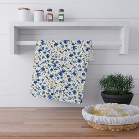 Blue Floral French Cottagecour 3 Tea Towel