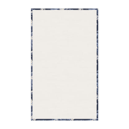 Dark Blue French Toile 3 Tea Towel
