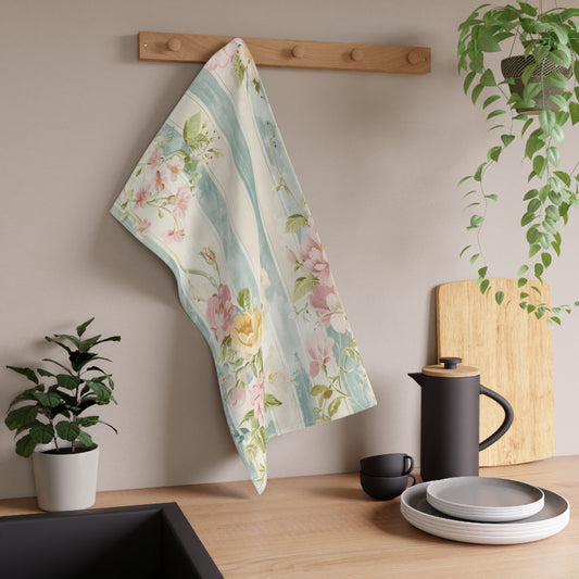 Vintage French Wall Paper 5 Tea Towel