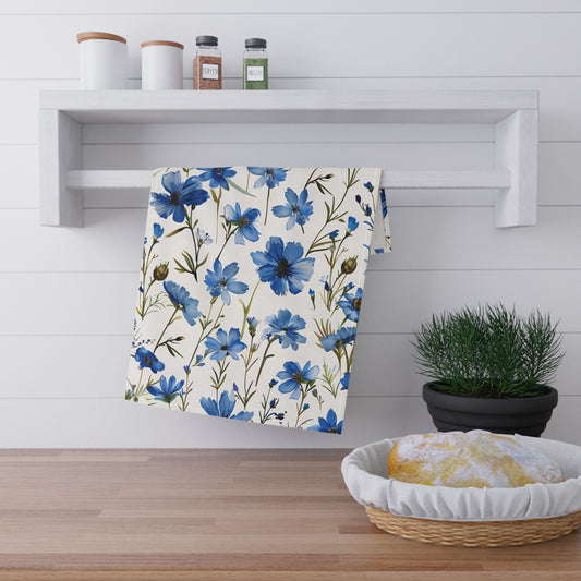 Blue Floral French Cottagecour 1 Tea Towel