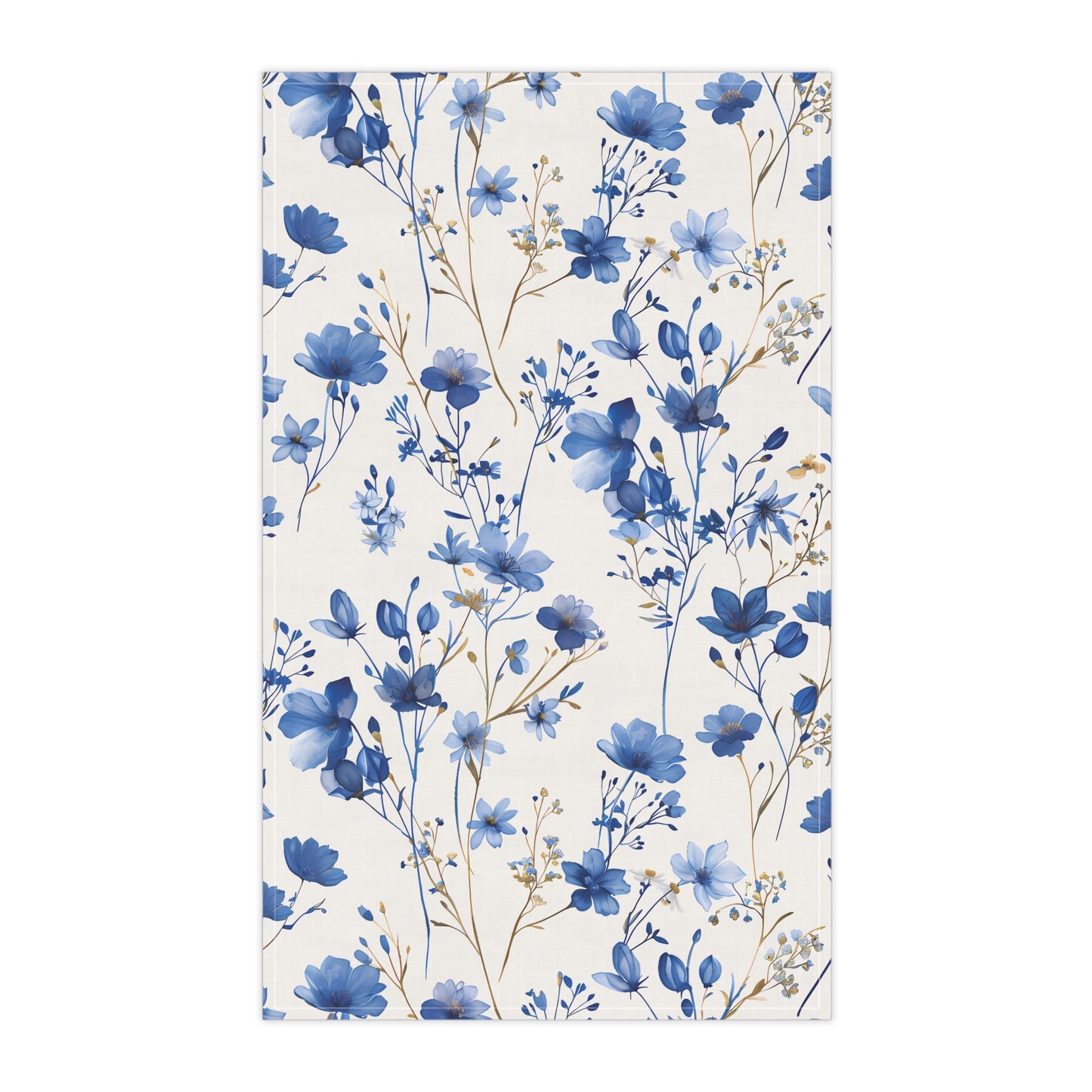 Blue Floral French Cottagecour 5 Tea Towel
