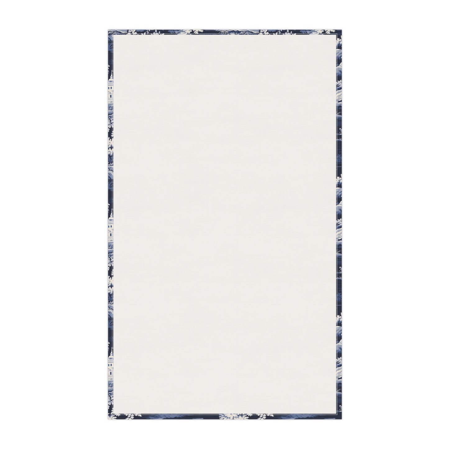 Dark Blue French Toile 4 Tea Towel