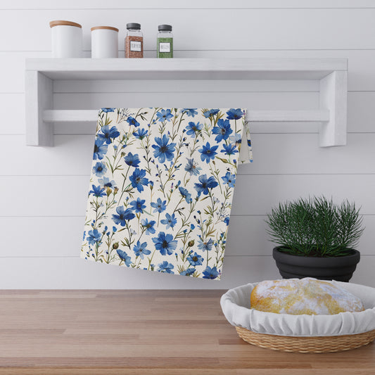 Blue Floral French Cottagecour 2 Tea Towel