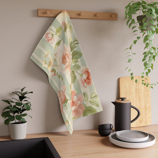 Vintage French Wall Paper 11 Tea Towel