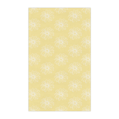 Light Yellow w/ Flowers Tea Towels