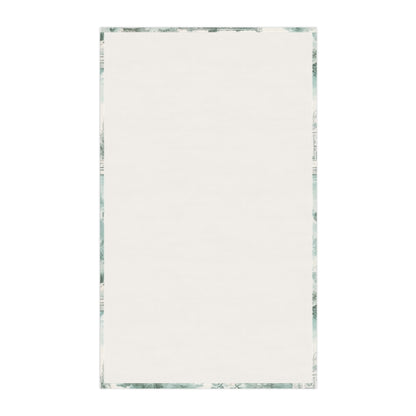 Mint French Country Toile (Church) Tea Towel (cotton twill)
