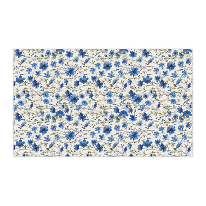 Blue Floral French Cottagecour 3 Tea Towel