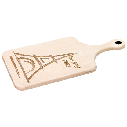 Personalized Tour Eiffel | Hardwood Paddle Cutting Board