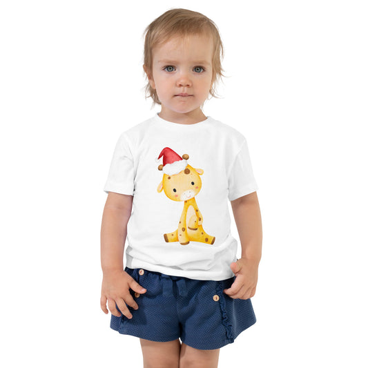 Baby Holiday Giraffe | Toddler Short Sleeve Tee