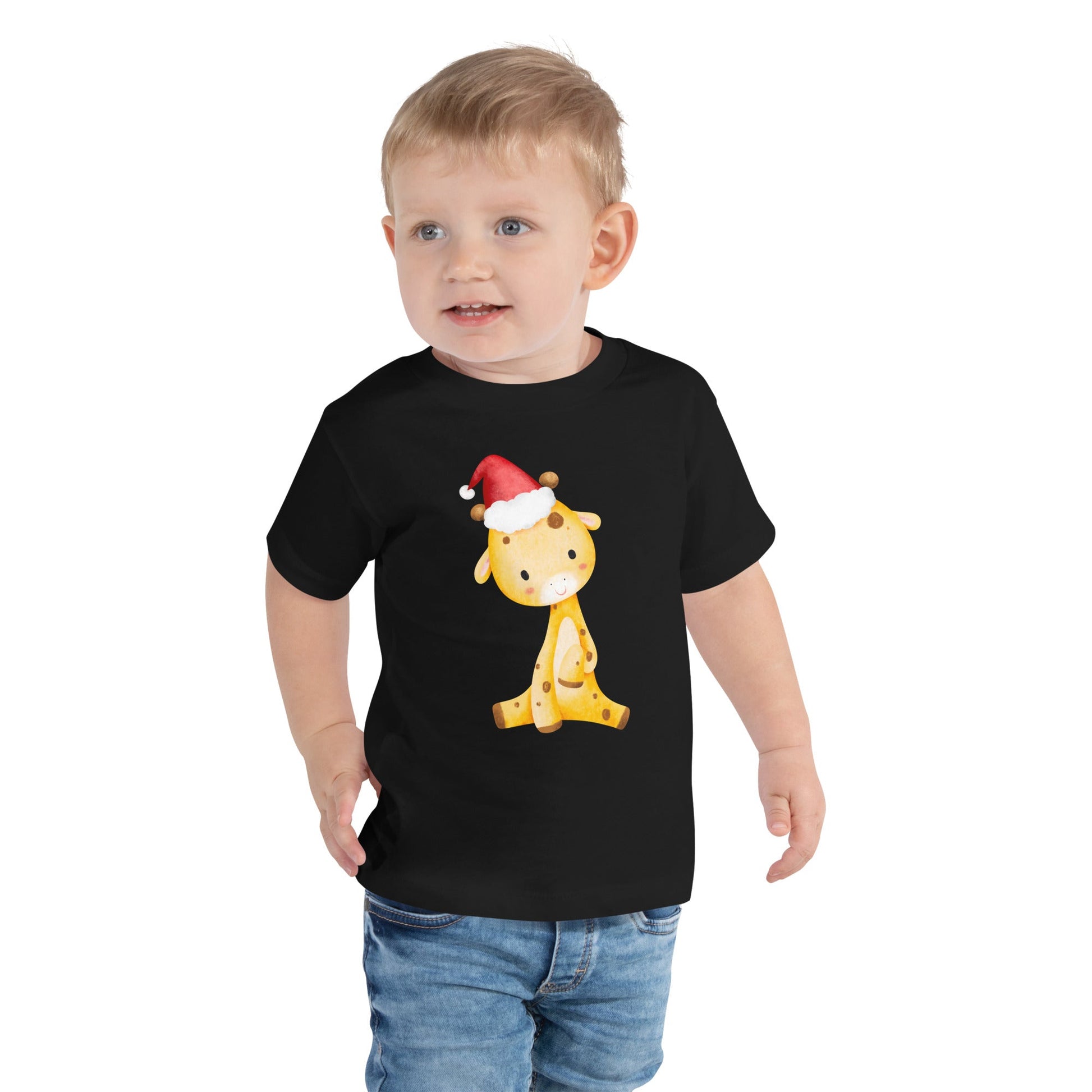 Baby Holiday Giraffe | Toddler Short Sleeve Tee