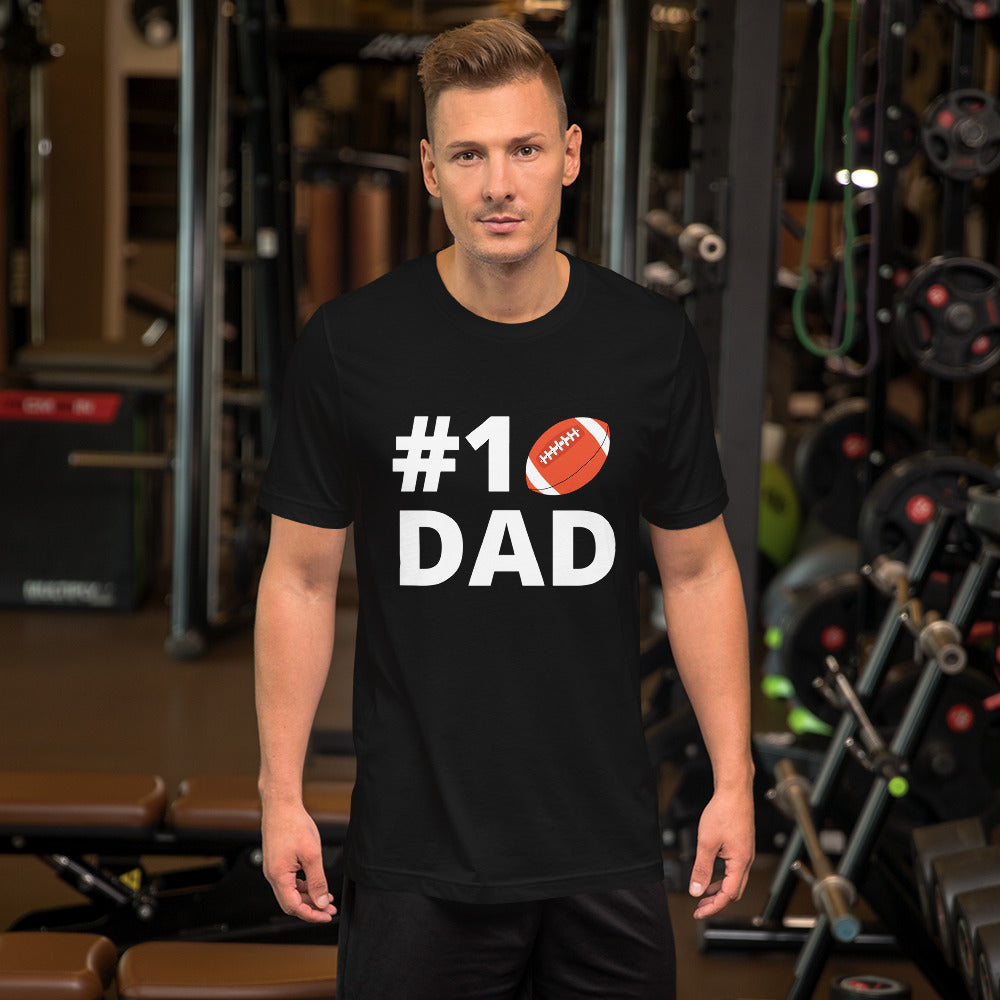 Best Soft Unisex T-Shirt | #1 Football Dad T-Shirt
