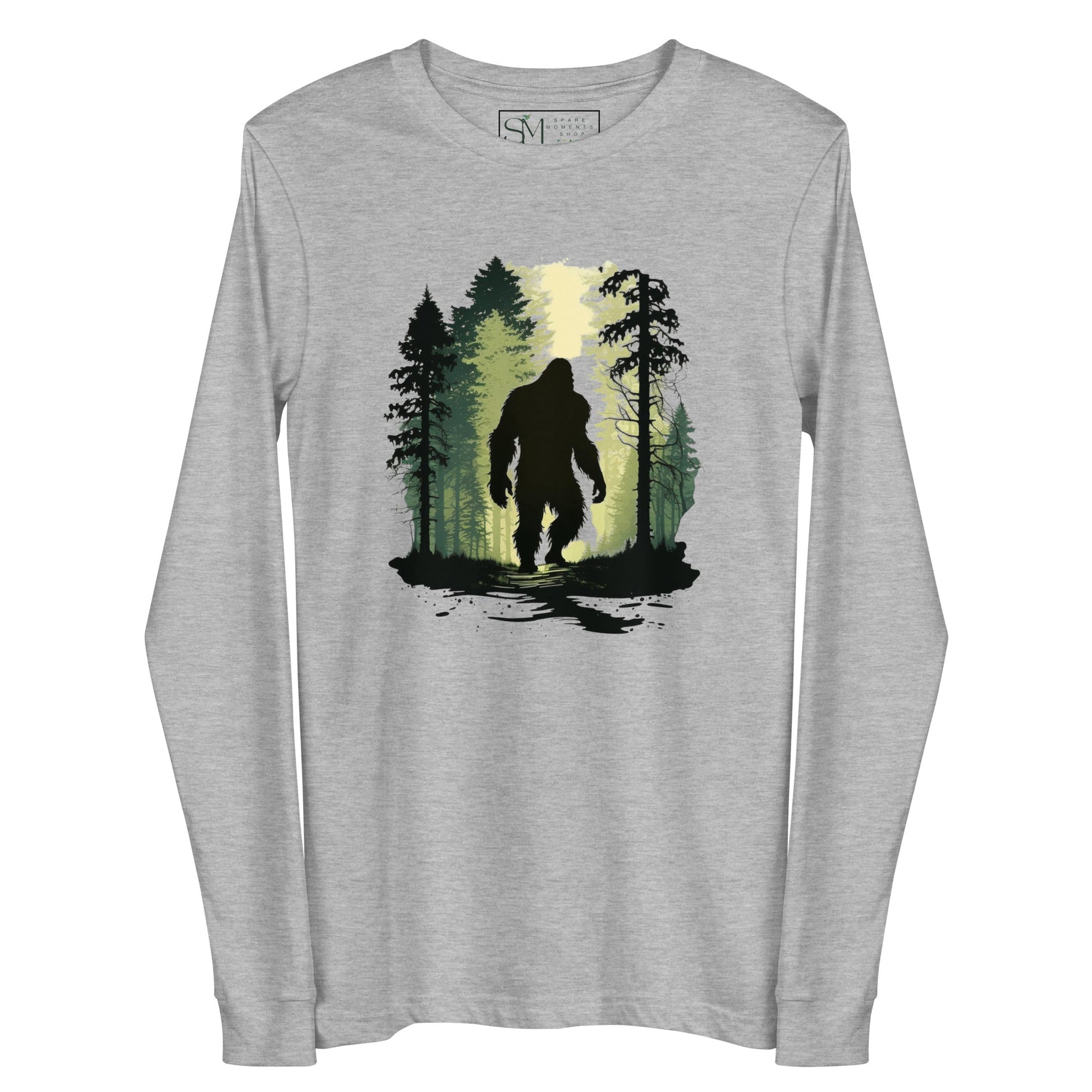 Bigfoot in the Forest | Unisex Long Sleeve Tee