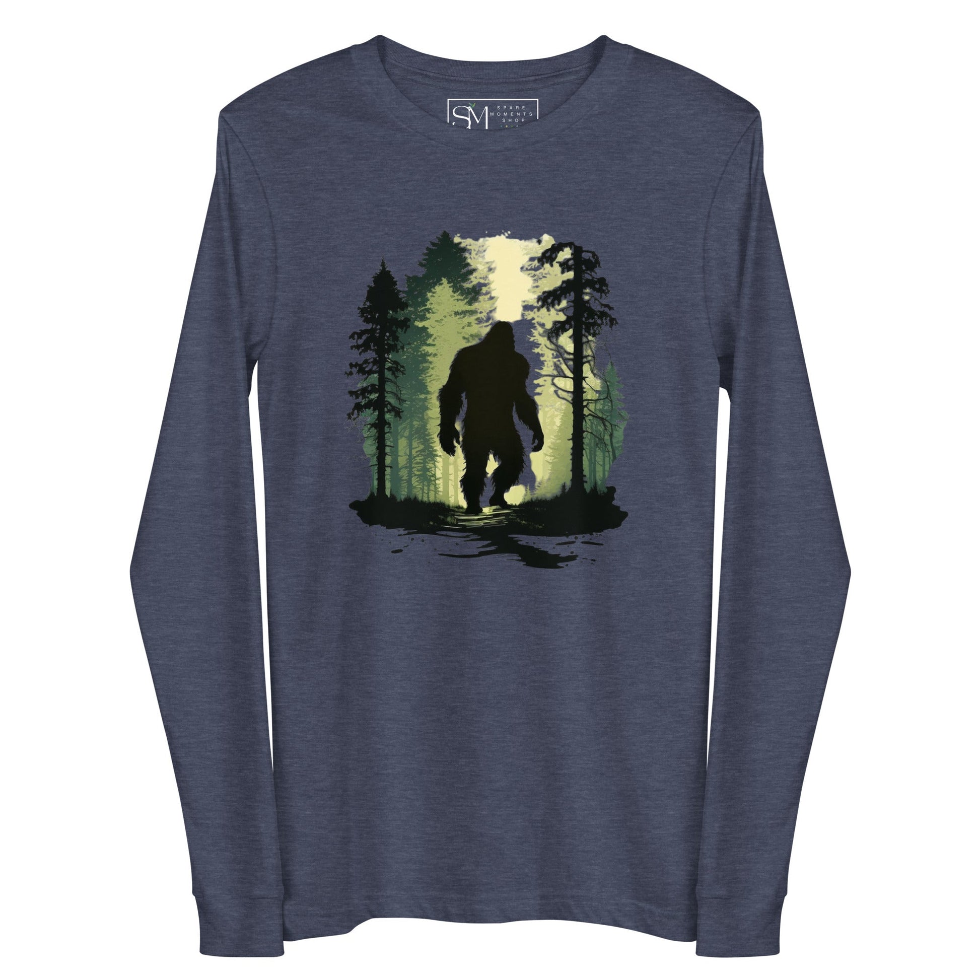 Bigfoot in the Forest | Unisex Long Sleeve Tee